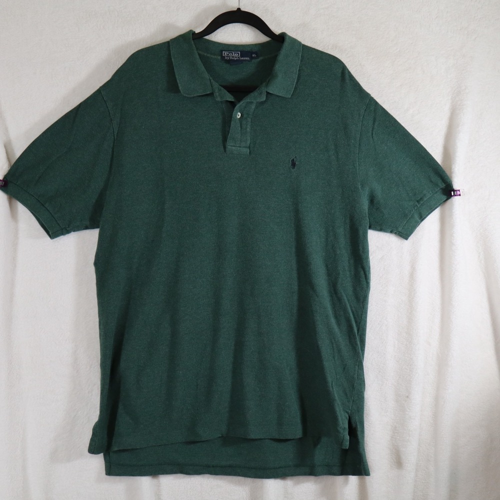 Vintage POLO by RALPH LAUREN Men's Polo Shirt Green Size XL Classic Pony Logo